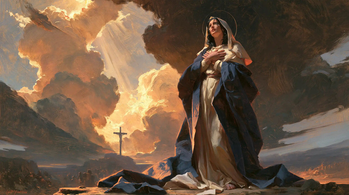 Our Lady of Sorrows — The Gaze within the Golden Rift