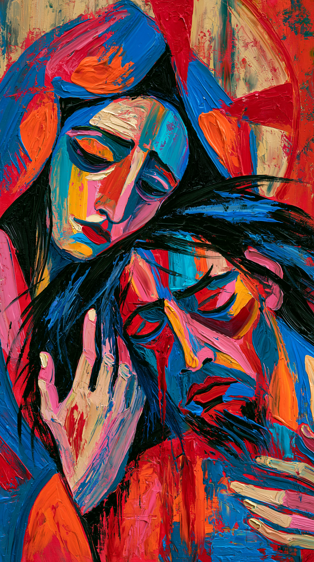 La Pietà - Expressionist · Porträtt nr 6 - Kristen konst