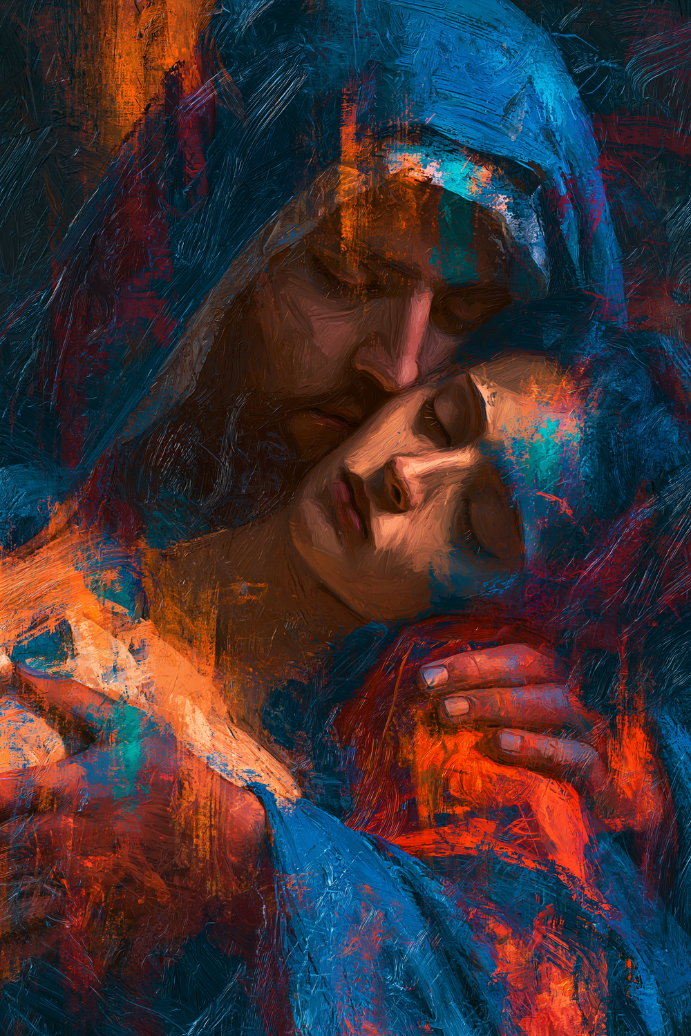 La Pietà - Expressionist · Porträtt nr 7 - Kristen konst
