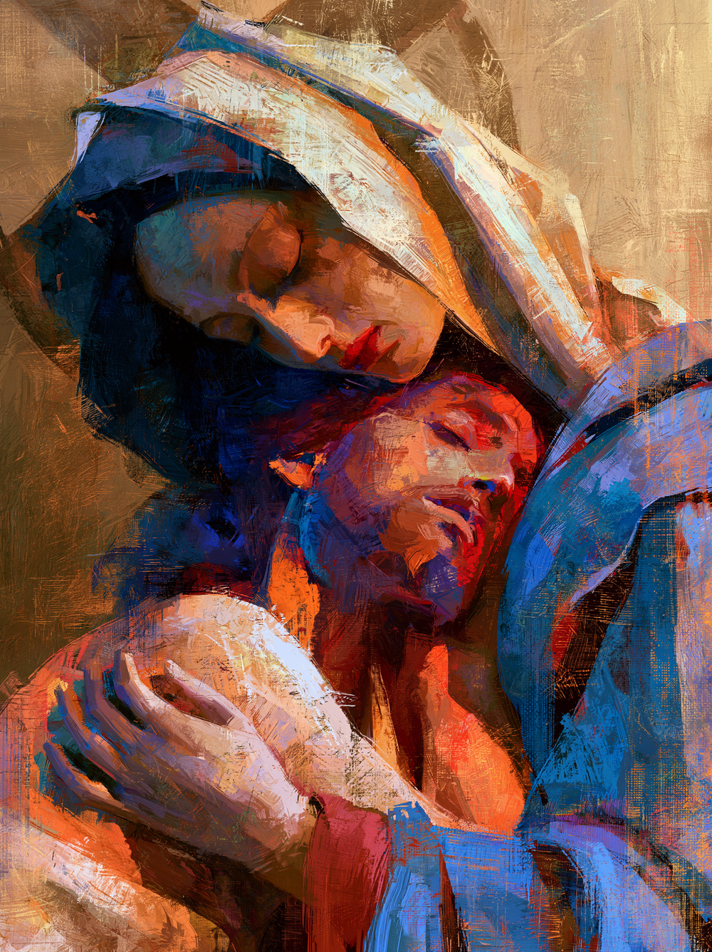 La Pietà - Expressionist · Porträtt nr 9 - Kristen konst