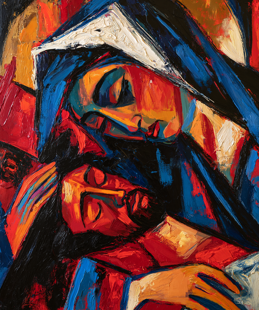 La Pietà - Expressionist · Porträtt nr 14 - Kristen konst