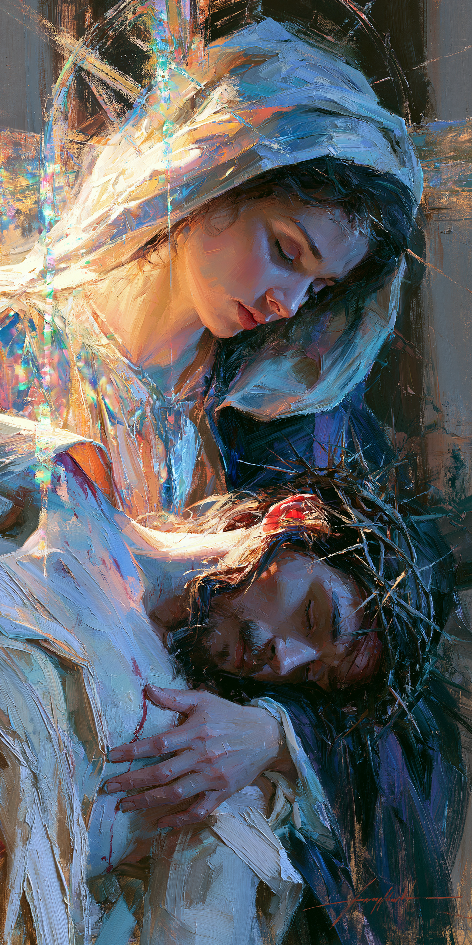 La Pietà - Impressionist · Portrait n° 3 — aperçu de la finition sélectionnée