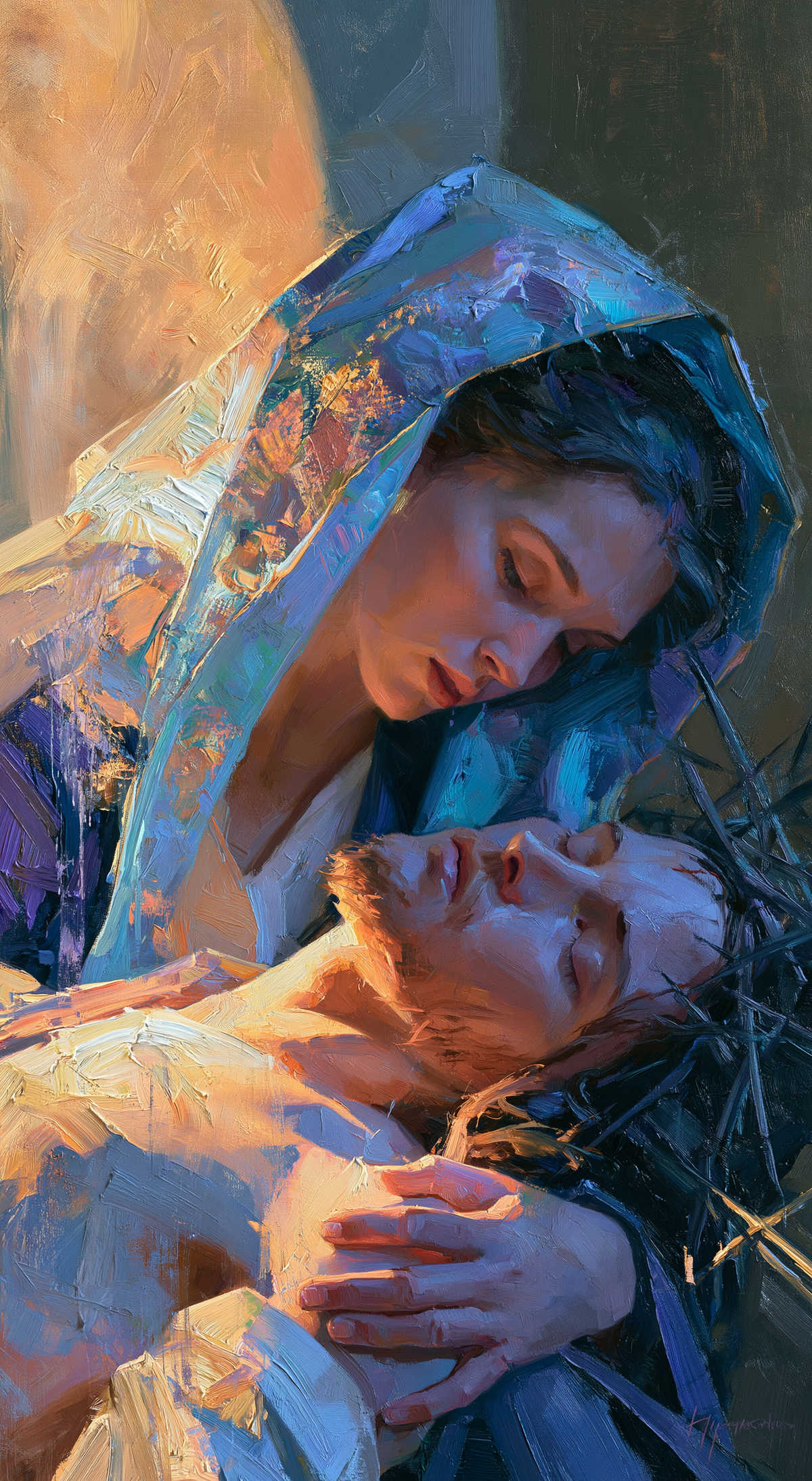 La Pietà - Impressionist · Portrait n° 7 — aperçu de la finition sélectionnée