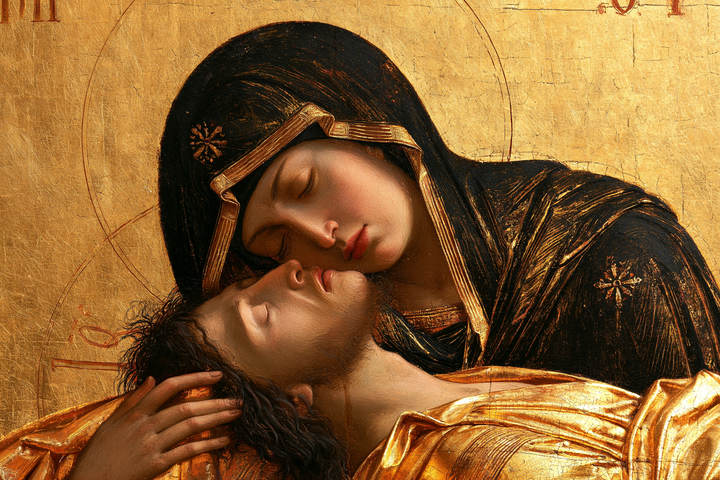 The Pietà — The Black Veil Embroidered with Stars