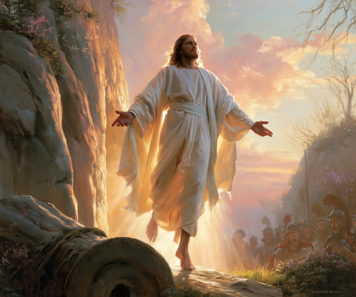 The Resurrection of Jesus Christ — Rose Morning beside the Rolled Stone