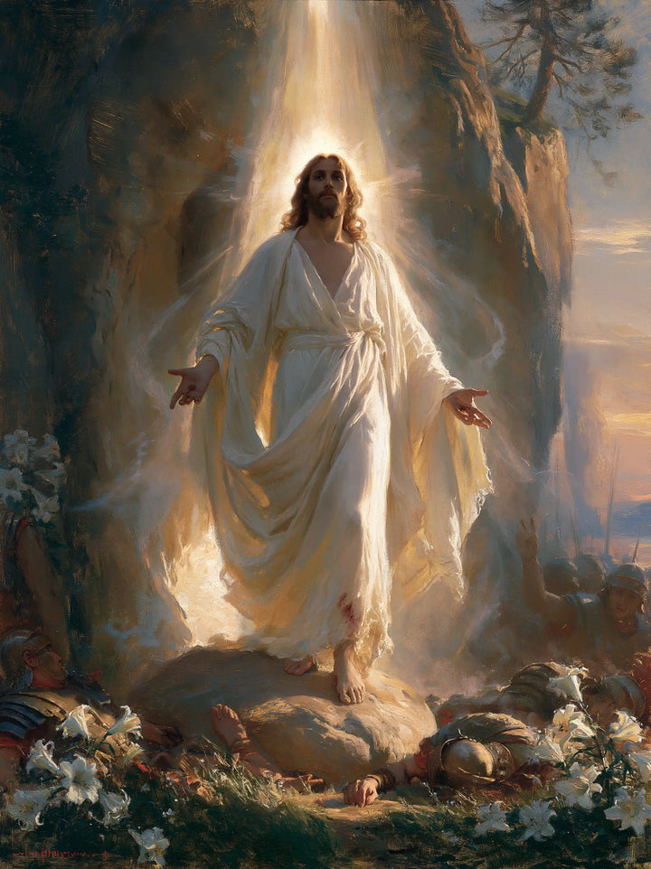 The Resurrection of Jesus Christ — The Vertical Ray on the Flowered Stone