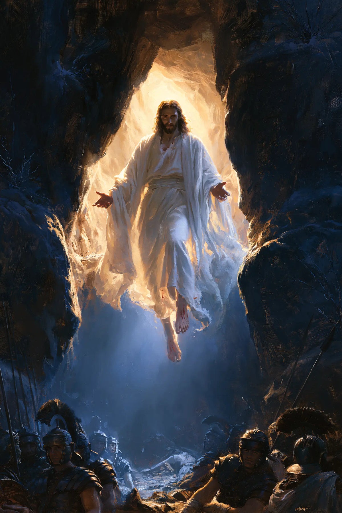 The Resurrection of Jesus Christ — The Threshold Suspended in the Cool Ray