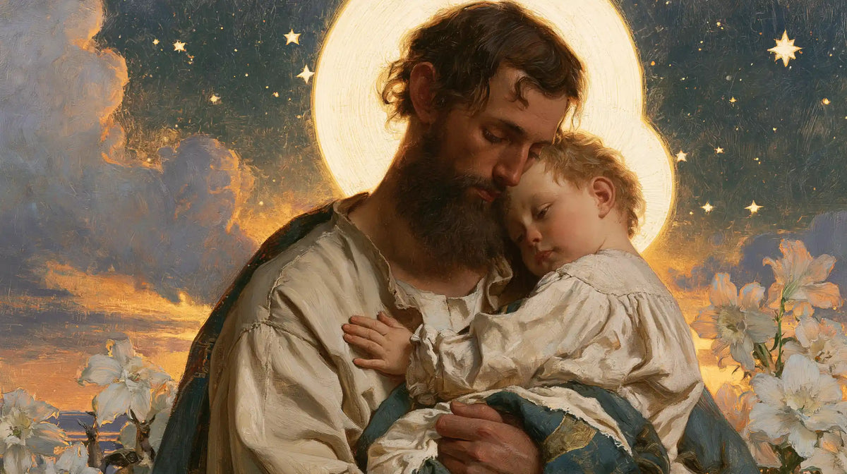 Saint Joseph with the Child Jesus – Symbolist · Landscape no. 12