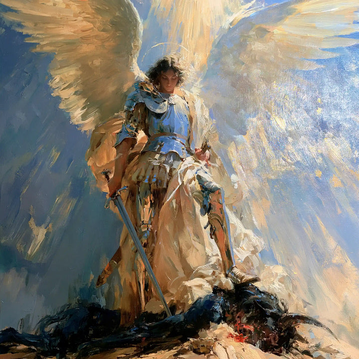 Saint Michael the Archangel – Impressionist · Square no. 5