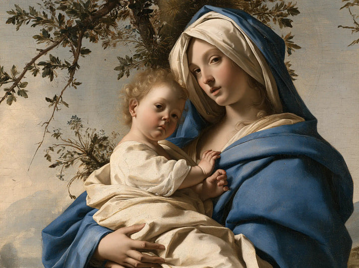 Virgin Mary and Child Jesus - Florentine Renaissance · Landscape n° 3