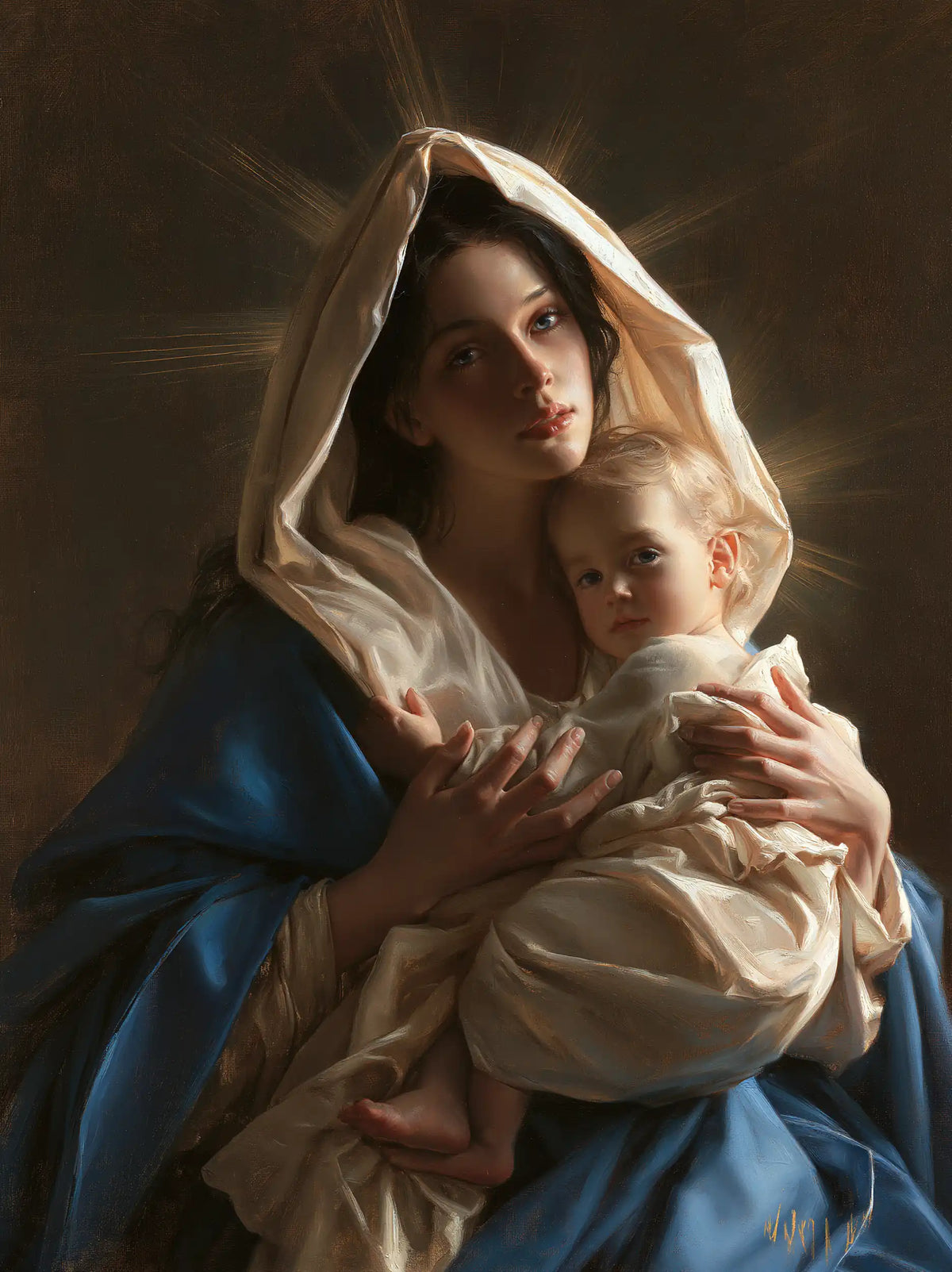 The Virgin and Child — The Little Presence Beside the Distant Gaze